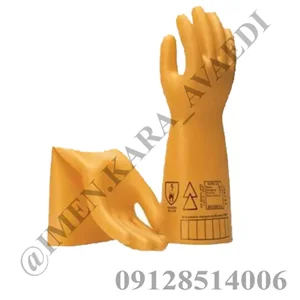 دستکش عایق برق وارداتی   کلاس 2 – 2۰۰۰۰ ولت رنگ زرد