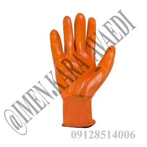 دستکش ضد برش ژله ایی استاد کار نارنجی